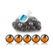 Stikliniai rutuliukai (gintaro spalvos), 300 g.